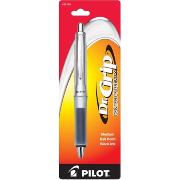 Pilot Pilot Corp. Of America 36180 Dr. Grip Center of Gravity Ballpoint Retractable Pen; Black Ink; Medium 36180 - main
